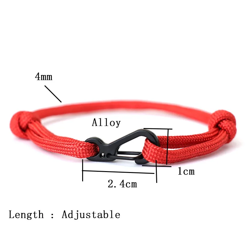 Fashion Adjustable Paracord Bracelet Unisex Outdoor Adventure Survival Braclet Best Friend Jewelry Lucky Fabic Braslet Pulseira