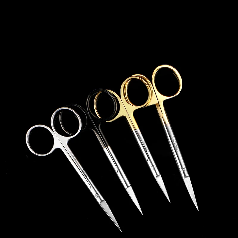 Oral, dental, and ophthalmic surgical sutures, buried thread clamping needle forceps