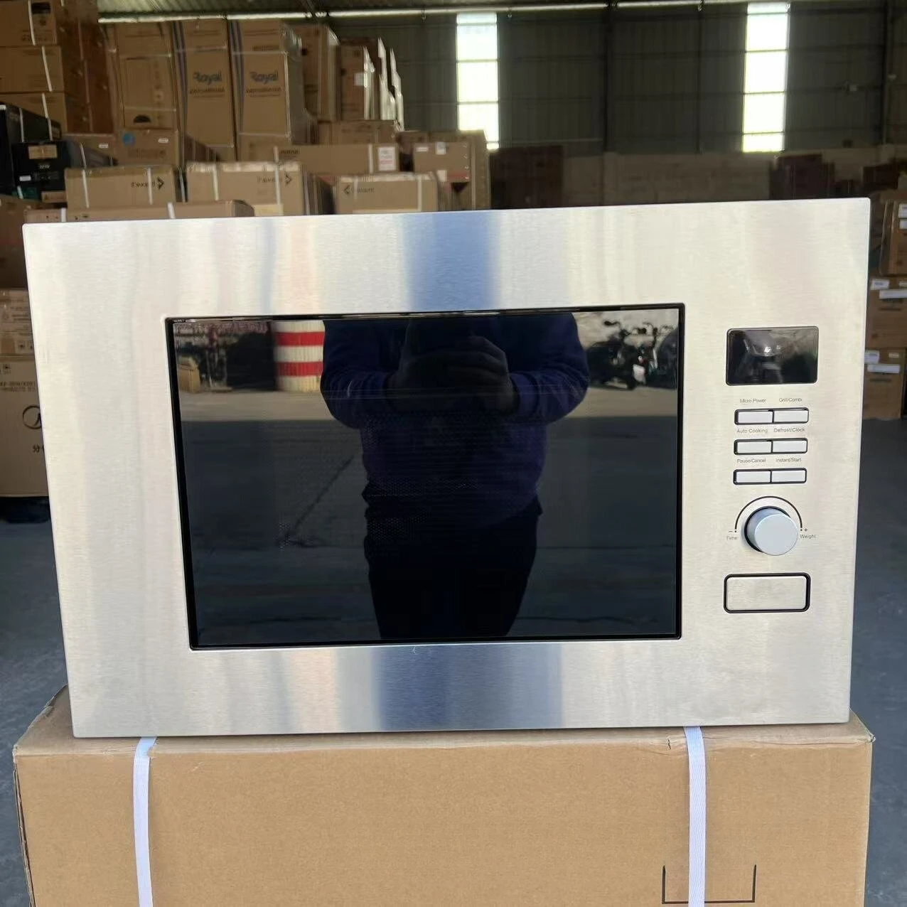 English Embedded Microwave Oven Household Stainless Steel Panel Microwave Oven 20L