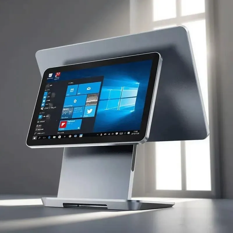 15.6 Inch Aluminum Touch Screen POS Cash Register System Ultra Thin Fanless Mute