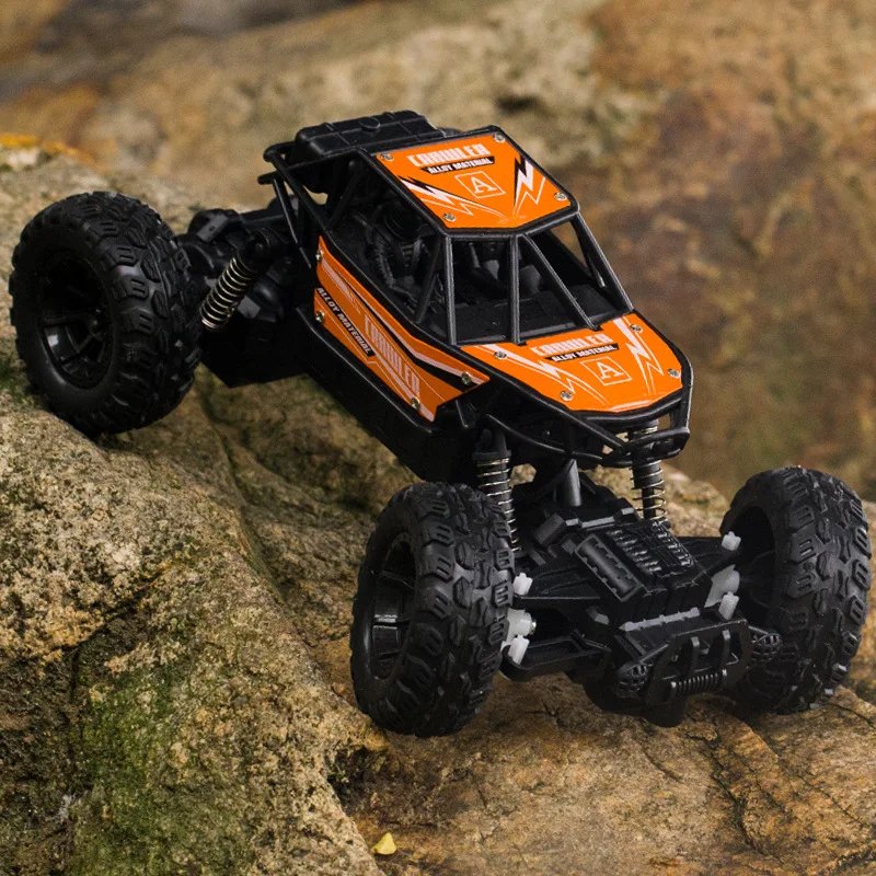 RC Four-way Off-road Climbing Car Remote Control Car Alloy Off-road Monster Car LED Light Drift Boy\'s Toy Racing Birthday Gift