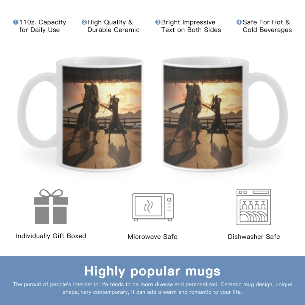 The Game SEKIRO Shadows Die Twice Free shipping Coffee Mug Custom Tea Cup Black Milk Beer Mugs Lovers Friends Gifts