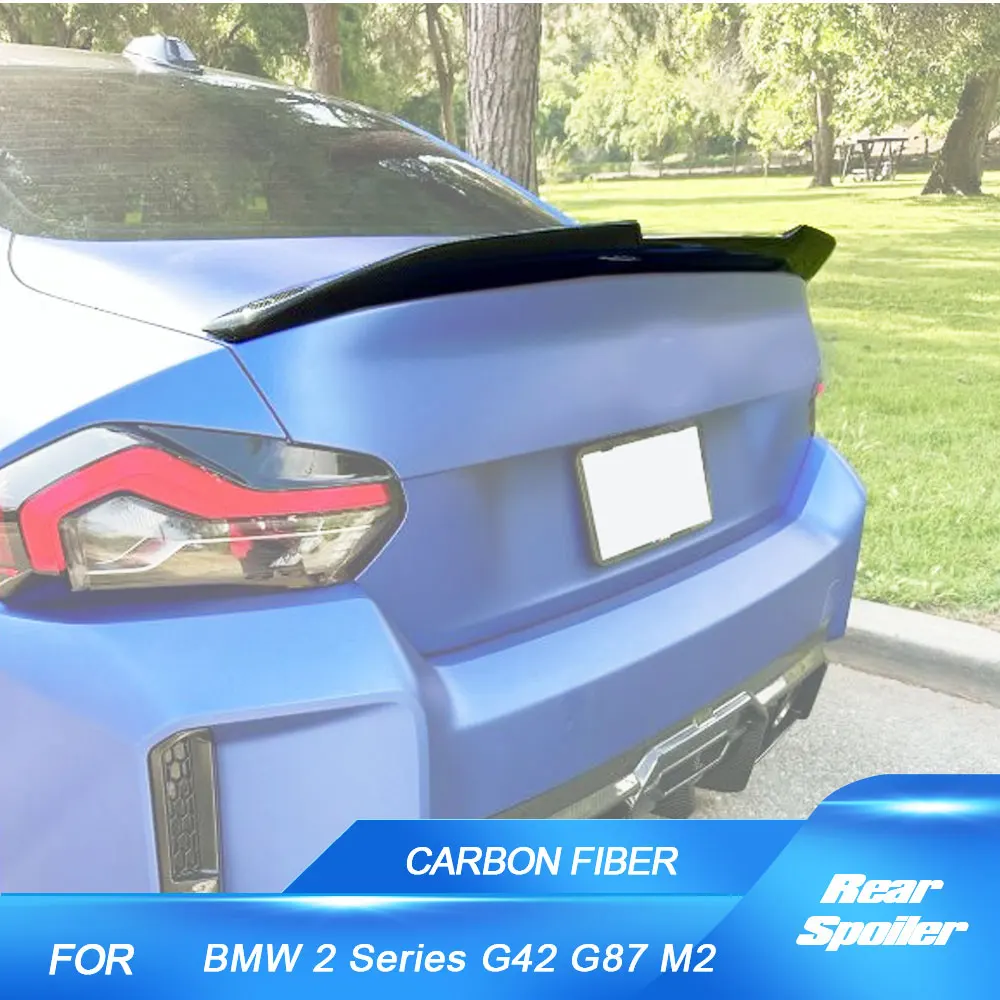 

Rear Trunk Spoiler for BMW 2 Series G42 G87 M2 220i 230i Base M Sport Coupe 2022-2023 Prepreg Dry Carbon Car Rear Spoiler Wing