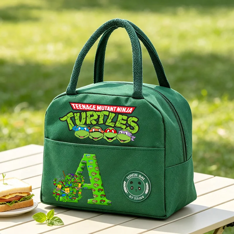 Teenage Mutant Ninjas Turtles Lunchtaschen, neue isolierte Handtasche für Kinder, Cartoon-Motiv, für Studenten, Schule, Picknick, Bento-Tasche, Geschenk für Kinder