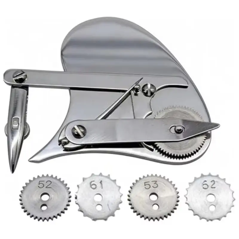 [NEWA76K!】 Mechanical Gear Train Ruling Pen Vintage Set Interchangeable Wheels Four Specifications For Gear Drawing Pen