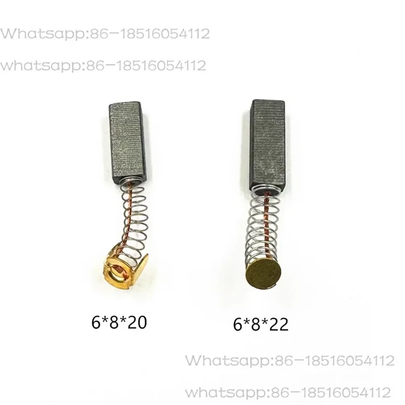 10Pcs carbon brush, size 6  8  20   6  8  22 wire length 26mm motor special brush