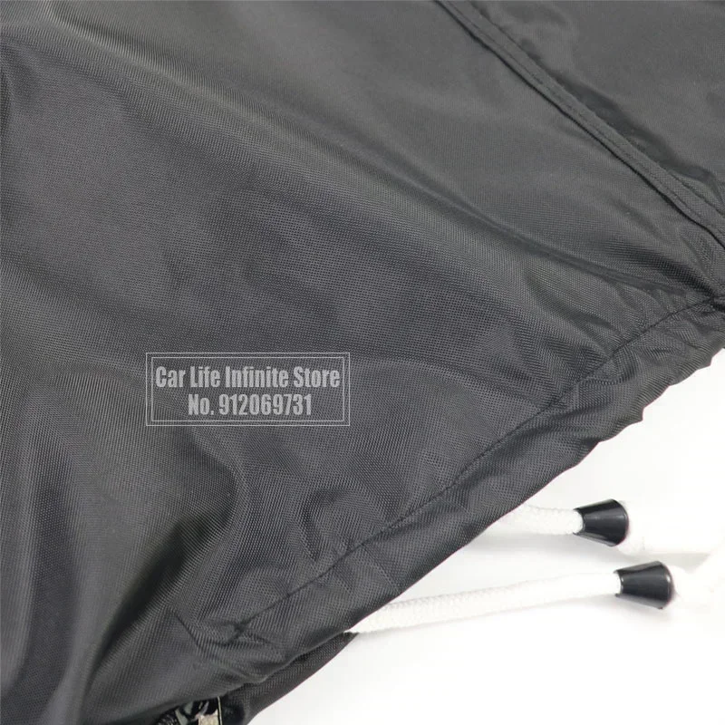 420D 0-350HP Yacht Half Outboard Motor Engine Boat Cover Black Anti UV Dustproof Cover Marine Engine Protection Waterproof
