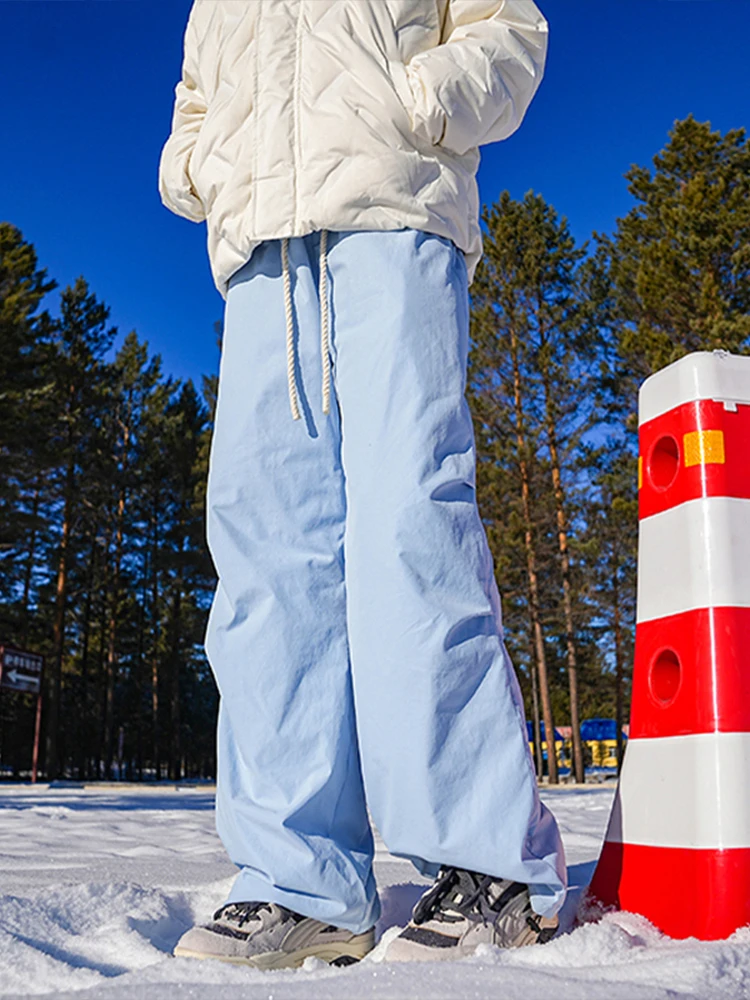 

Мужские зимние брюки из пуха, устойчивые к морозу до -40 градусов, с флисовой подкладкой, теплые, широкие, ветрозащитные, водонепроницаемые, повседневные.