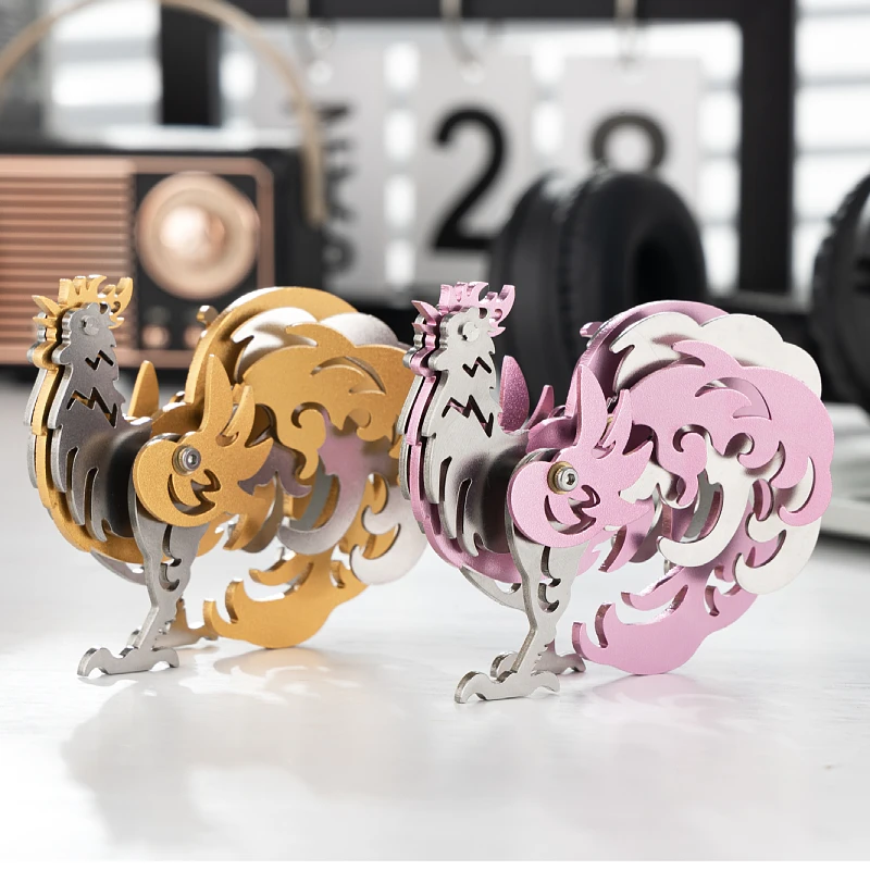 

MOKR Курица 3D металлическая головоломка детская игрушка DIY ручная сборная модель Рождественский подарок на день рождения образование и обучение