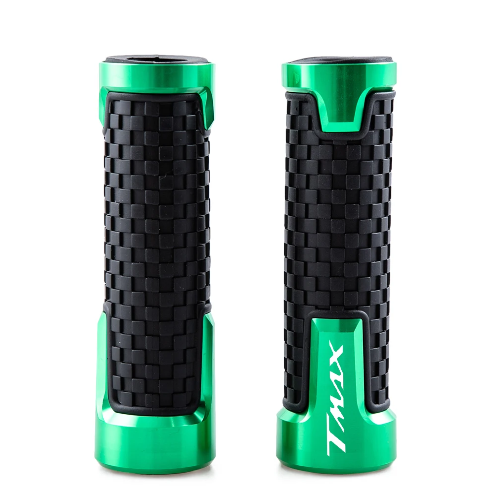 Motorcycle Handlebar Grips CNC aluminum Rubber Moto Handle Thruster Grips For YAMAHA T-Max 500 TMAX 500 560 TMax 530 Accessories