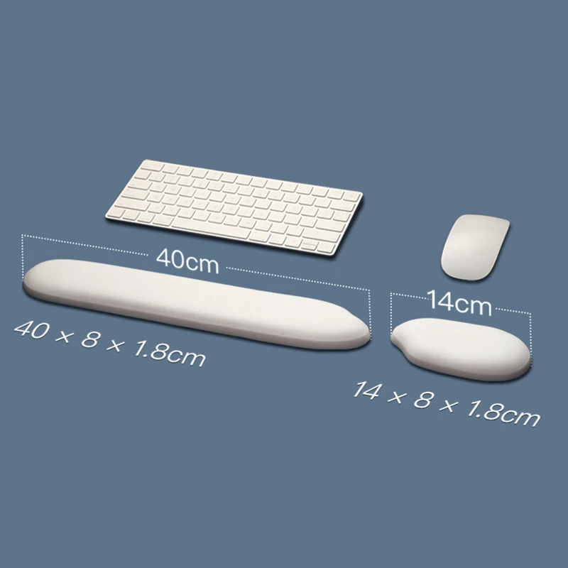 Reis geformte Mauspad Ergonomie Silikon Handgelenks chutz Tastatur Handa uflage Soft Touch Büro Männer und Frauen Hand kissen
