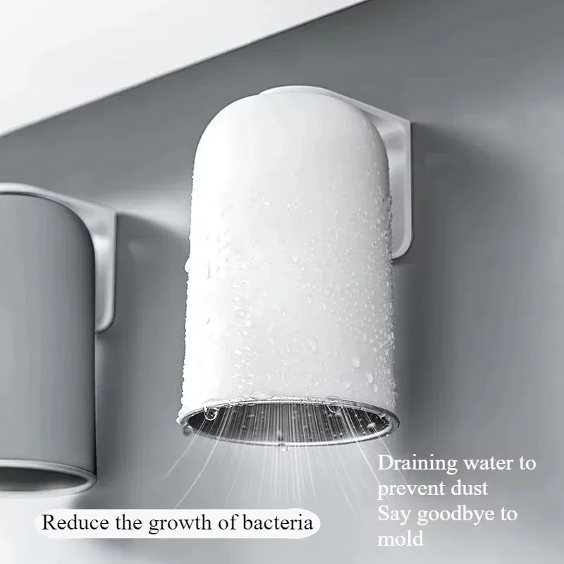 Magnetic Mouthwash Cup 304 Stainless Steel Tooth Brushing Cups Wall Mounted No Punching Household Water Cup Large Capacity양치컵