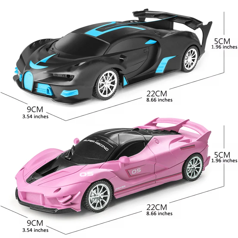 RC Car 2.4G 4CH Remote Control 1:18 With Led Light Sports Cars High Speed Radio Drift Vehicle Racing Boys Girls Toy For Children