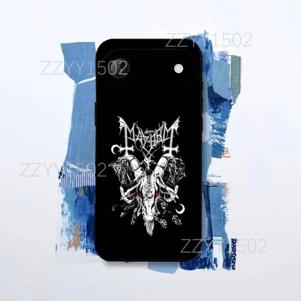 حافظة هاتف Mayhem Live In Leipzig Burzum لهاتف iPhone 17,16,15,14,13,12,Pro,Max,Plus,E,SE4,Air,Mini Black Funda Shell #3