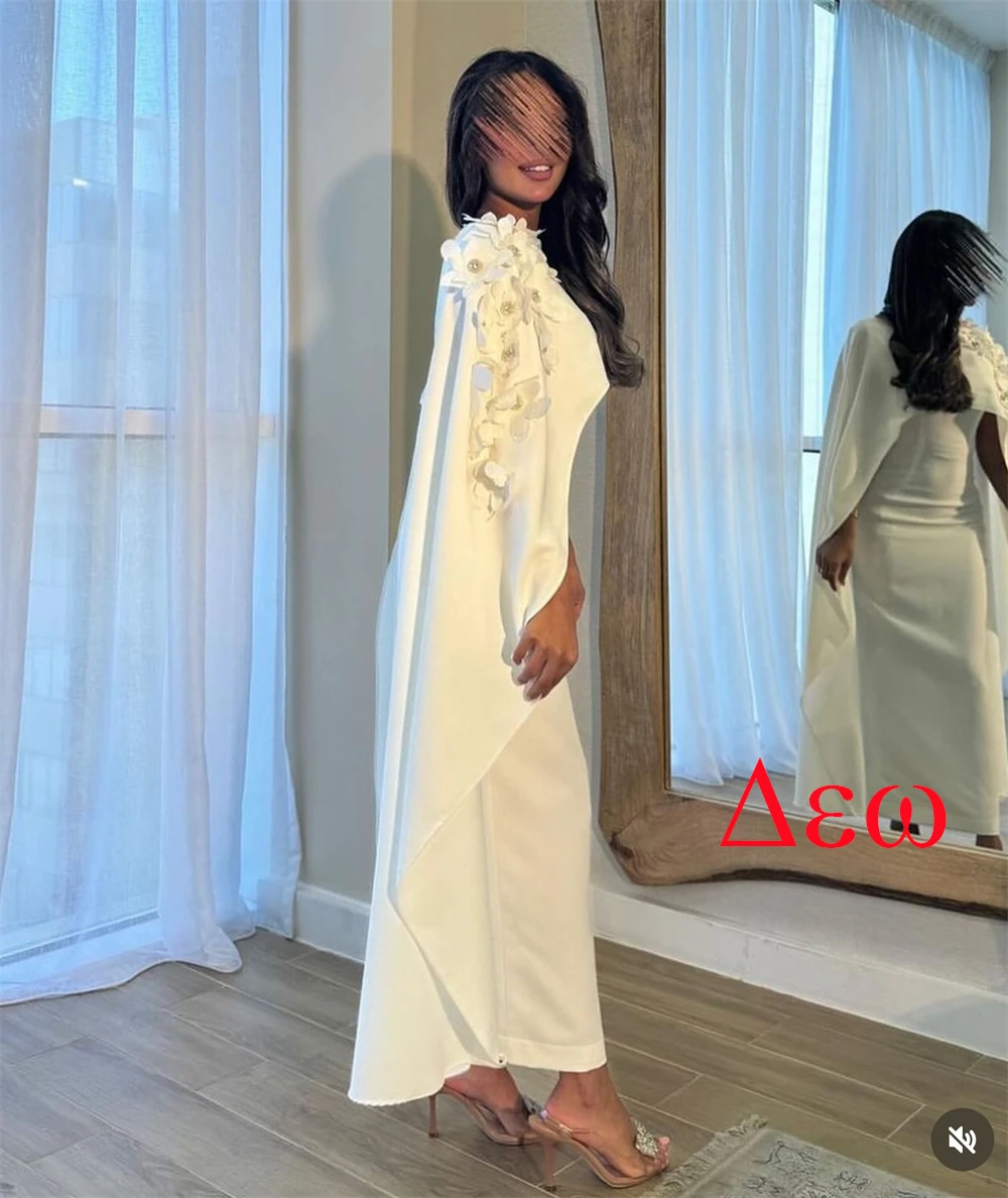 

Customized High Quality White Satin Wedding Dress Exquisite Crew Neck Shawl Sleeveless Court Train Appliques Bridal Gowns