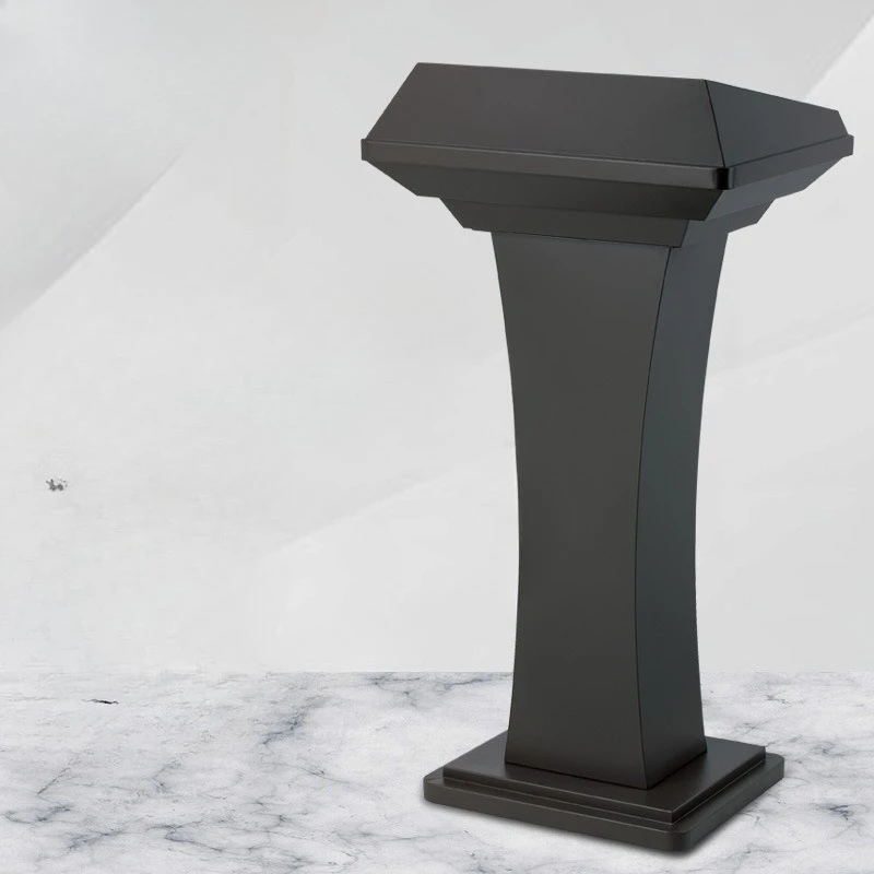 Stainless steel podium, podium, movable podium, table, consultation desk, restaurant welcome desk, company front desk