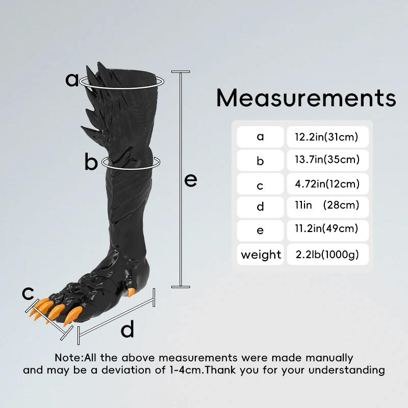 Furrjoi Silicone Dragon Scale Textured Foot Sleeves for Cosplay Costumes Furry Upgrade Latex Fetish Realistic Dragon Paws Feet - Image 6