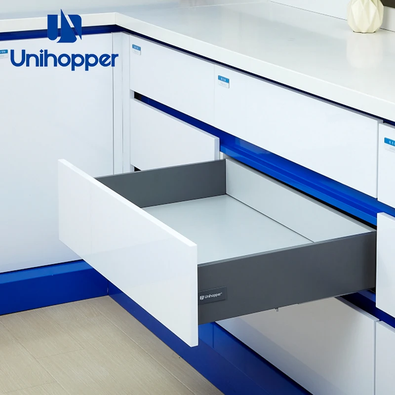 Custom Kitchen Cabinet Quick Install Slim Drawer Box Drawer Undermount Slide Soft Close Slides Drawers