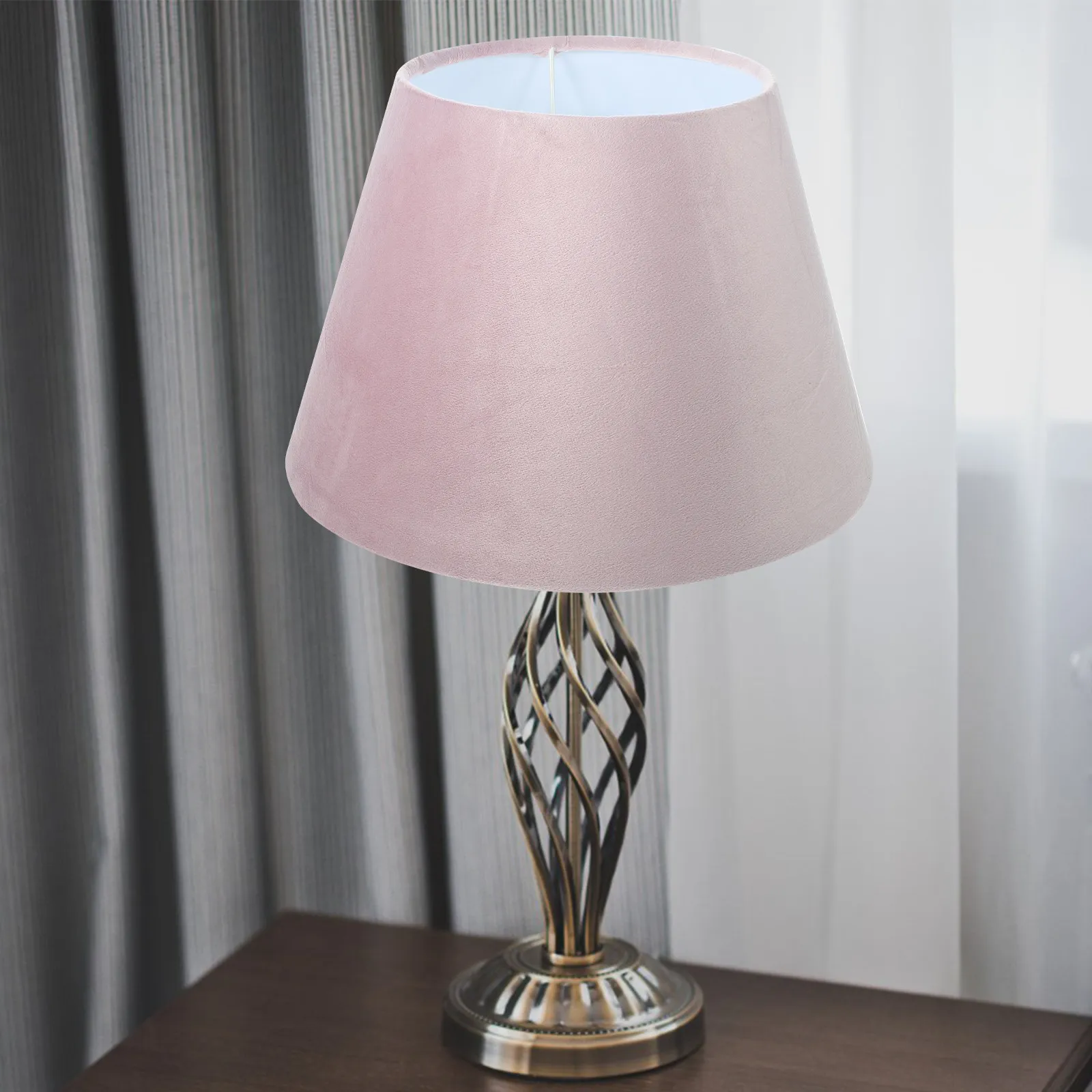 

Lamp Shade Cover European Style Drum Lampshade Large 30Cm Suitable for Study Bedroom Living Room E14 E27 Desk Wall Lamp