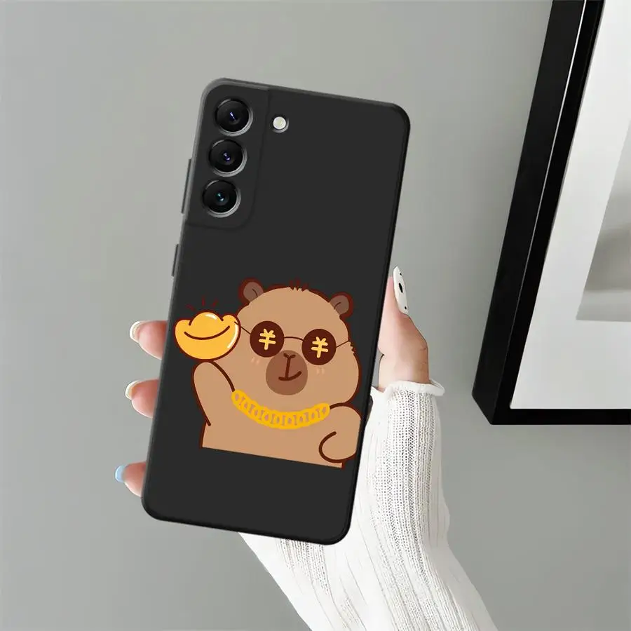 Милый мягкий чехол для телефона с изображением капибары для Samsung Galaxy A03 A07 Note 20 Ultra 9 10 A30 A40 A01 A02 A05 A50 A70 A10
