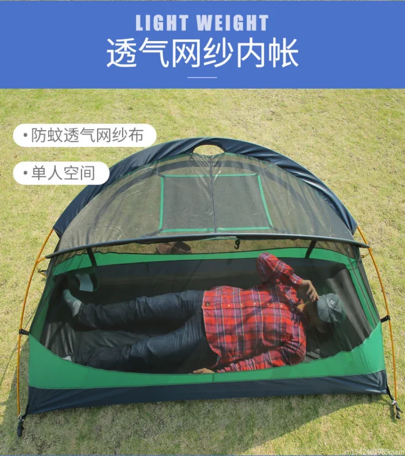 Outdoor Camping Tent 2 Person with Snow Skirt Tent Waterproof 4 Season 20D Silicone Double Layers Hiking Backpacking Tents new