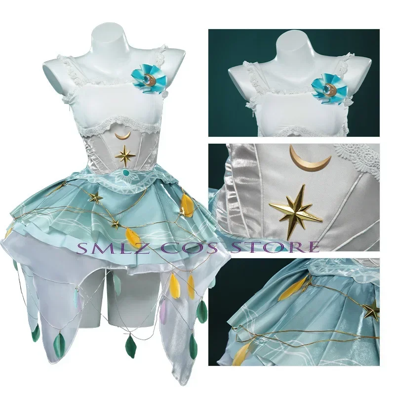 Jogo identidade v margaretha zelle cosplay feminino dançarino traje lindo vestido lolita meias óculos festa doce uniforme para menina