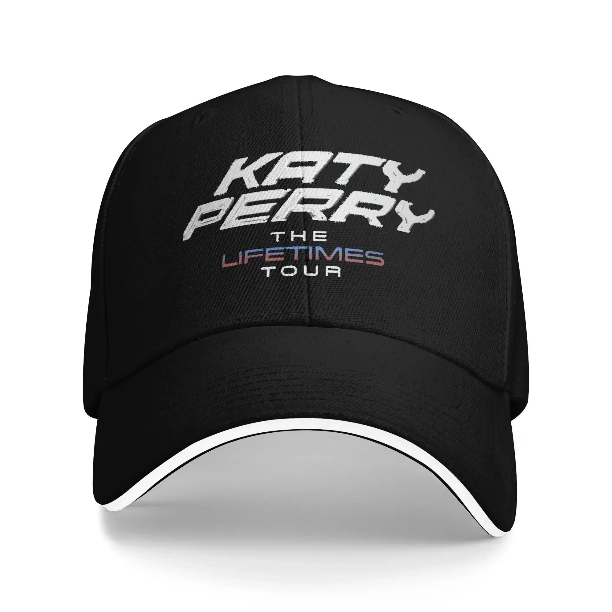 New Katys Perrys The Lifetimes Tour 2025 Cap For Men Women Fashion Baseball Cap Snapback Hat Golf Headewear Adjustable Fit