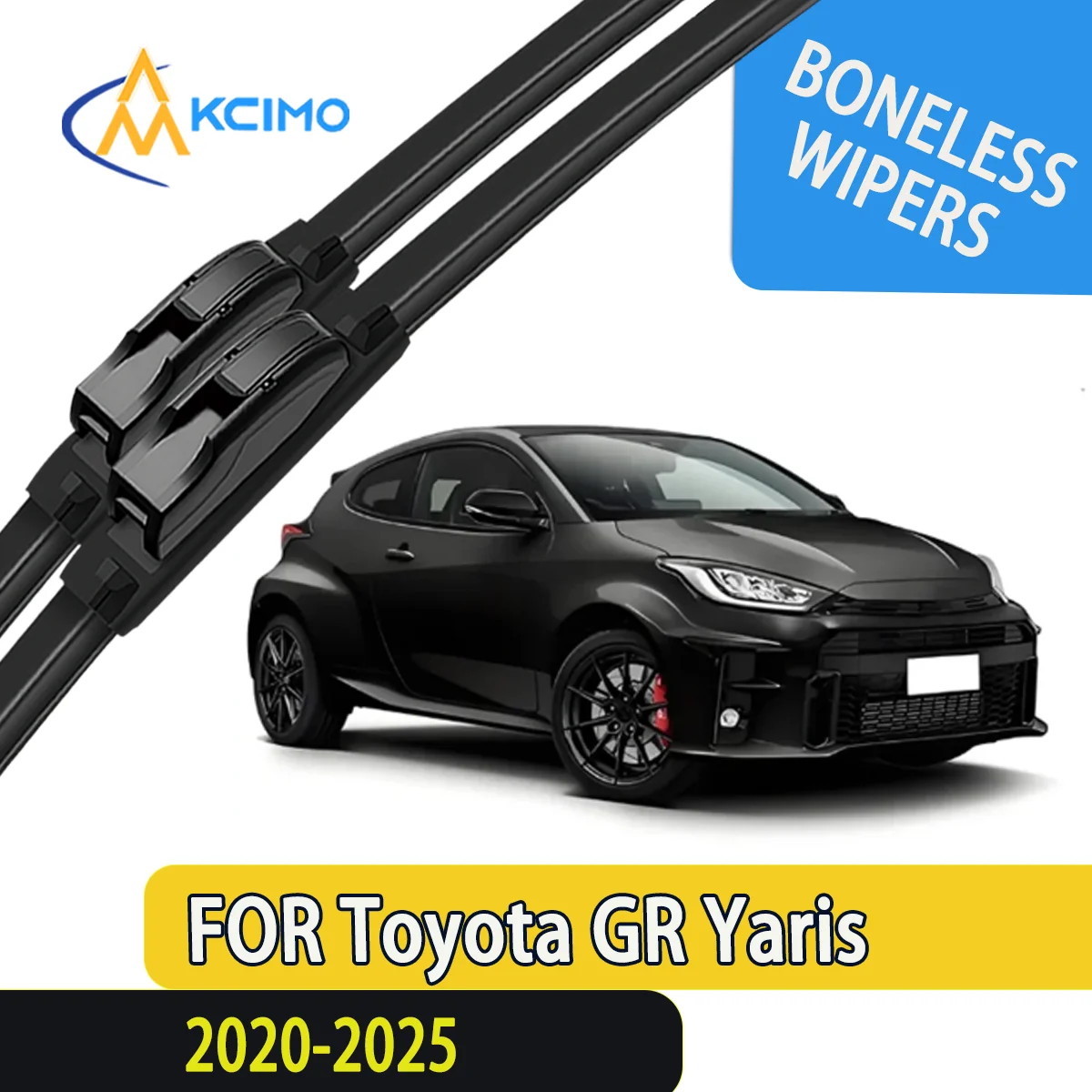 

KCIMO 2PCS New Front Windshield Wiper Blade for Toyota GR Yaris XP210 2020-2025 Front Windshield Auto Wipers Blade Accessories