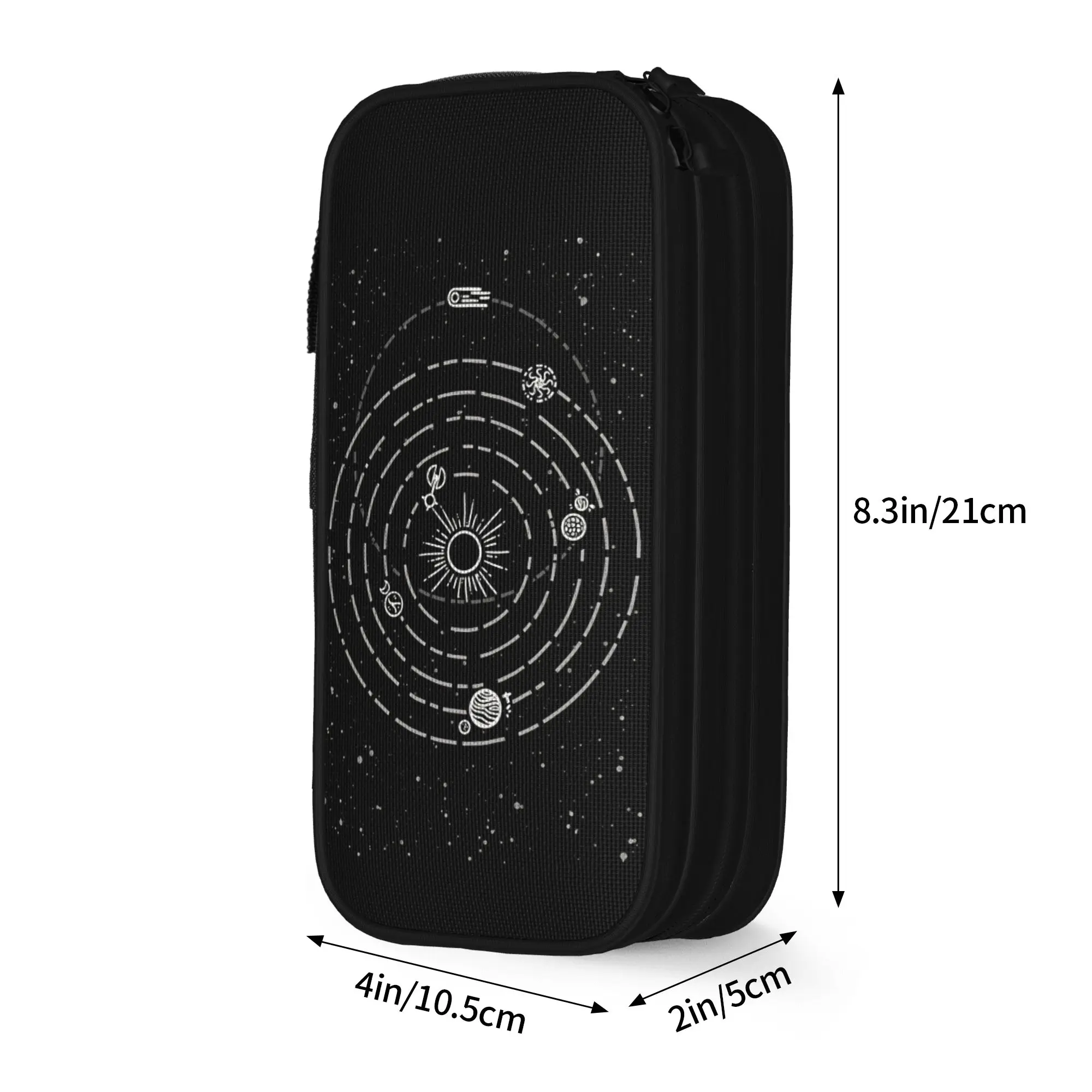 Outer Wilds Solar System Pencil Case Pencilcases Pen Box for Girls Boys Big Capacity Bag School Supplies Zipper Stationery