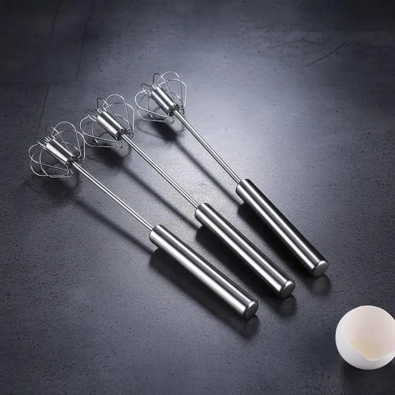 NEW Household Baking Cooking Tool Gadget Semi Automatic Manual Rotating Egg Beater Cream Mixer For Egg Whisk Cake Batter Mixing