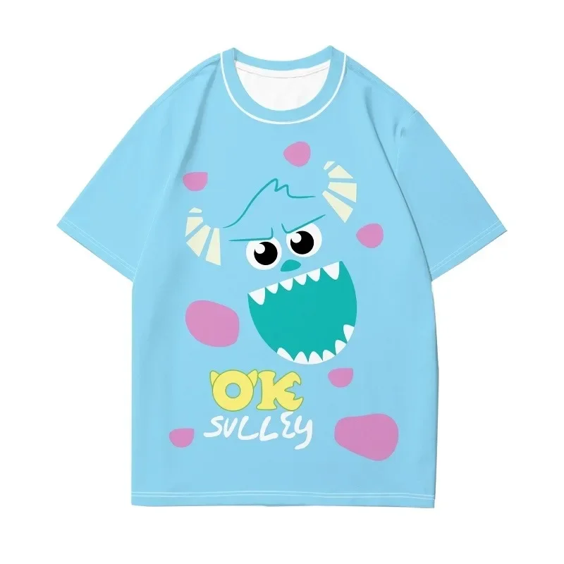 

Disney Boys and Girls T-shirt Pixar Monsters, Inc. Mike Eyes 3D Printing Breathable Quick-drying Loose Cute and Comfortable
