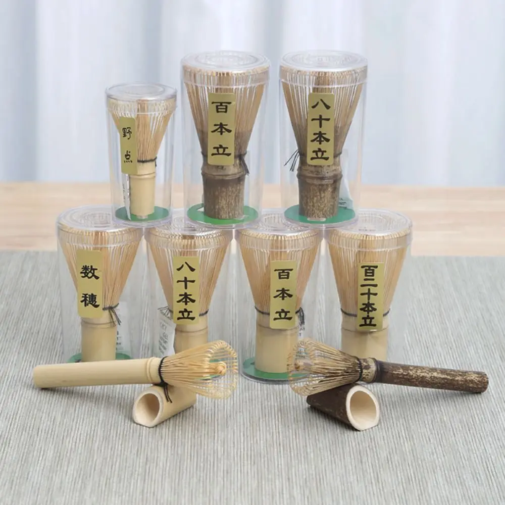 Useful Bamboo Matcha Whisk Reusable Japanese Tea Set Matcha Green Tea Powder Whisk Matcha Brush Teaware