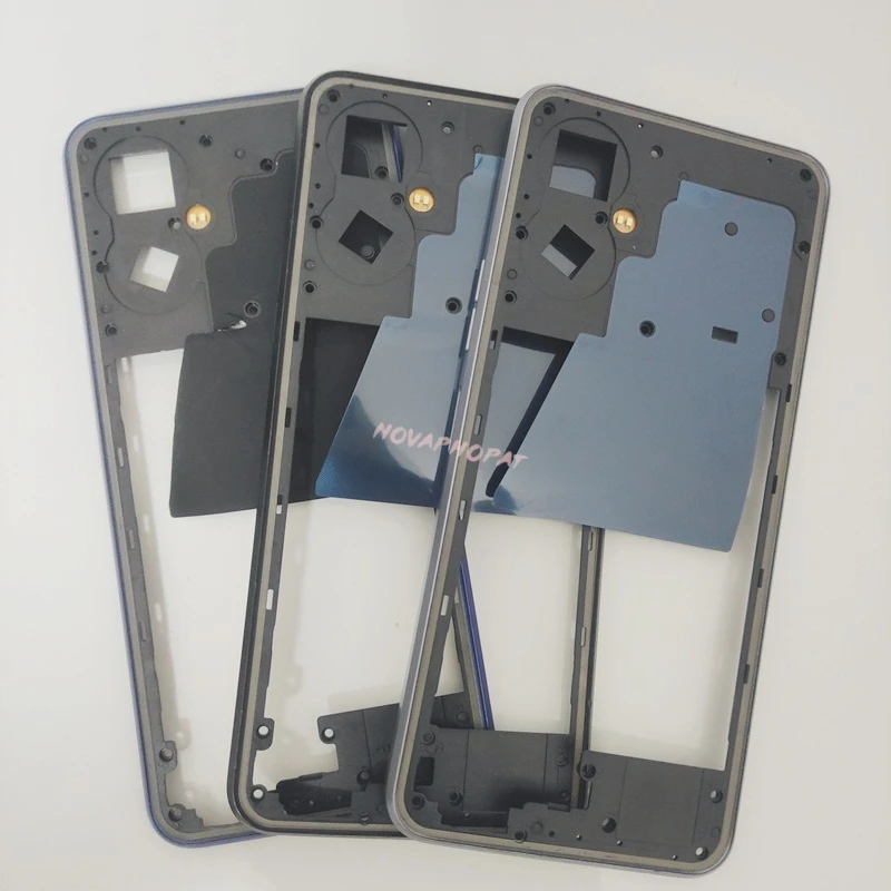 Back Battery Cover Rear Panel Door Housing For Tecno Pova 4 Pro LG8n Middle Frame Case Bezel Plate Side Volume Button