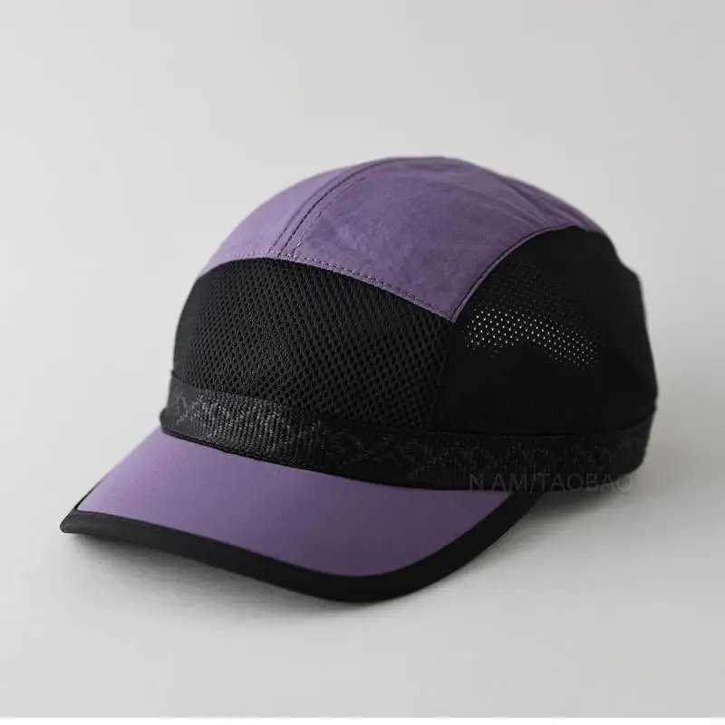 Men's Summer Baseball Cap, High-Quality Long-Brimmed Duckbill Cap, Sun-Protective, Breathable Mesh Cap, Fashionable