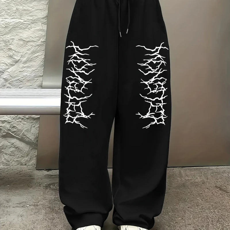 

Американский хип-хоп, мужские модные готические брюки для бега с буквенным принтом, осенние новые стильные мужские и женские повседневные спортивные брюки для пар
