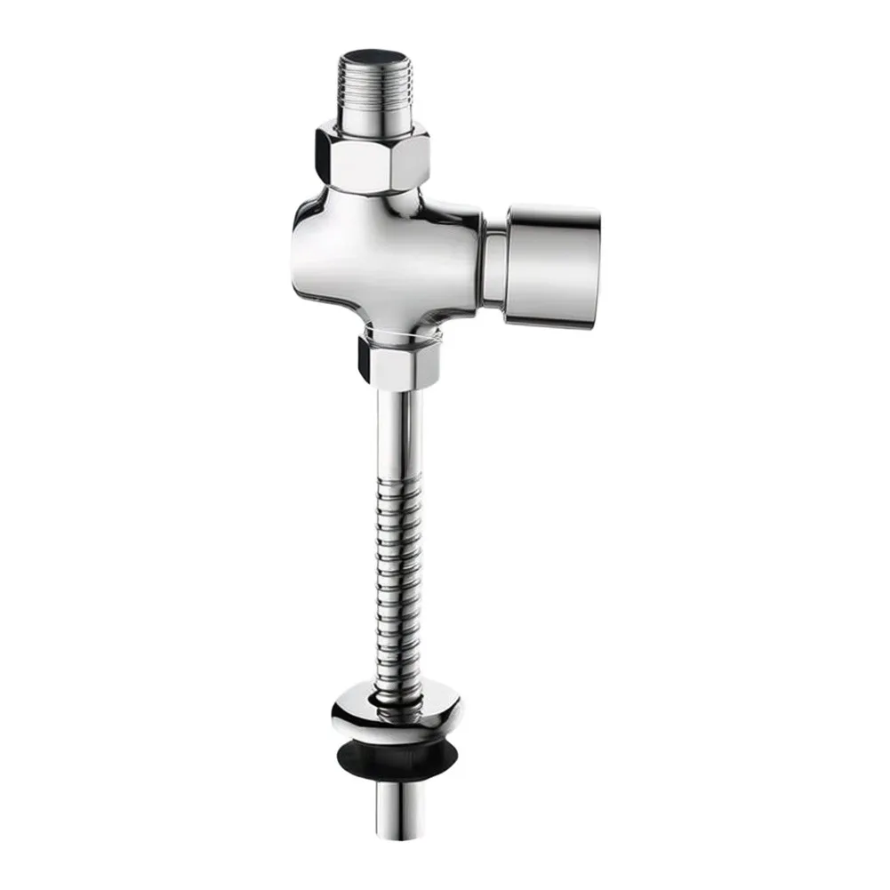 Heavy‑Duty Commercial Brass Urinal Flush Valve, Water‑Saving Wall‑Mounted Sanitary Valve, Stylish‑Designed Easy Installation