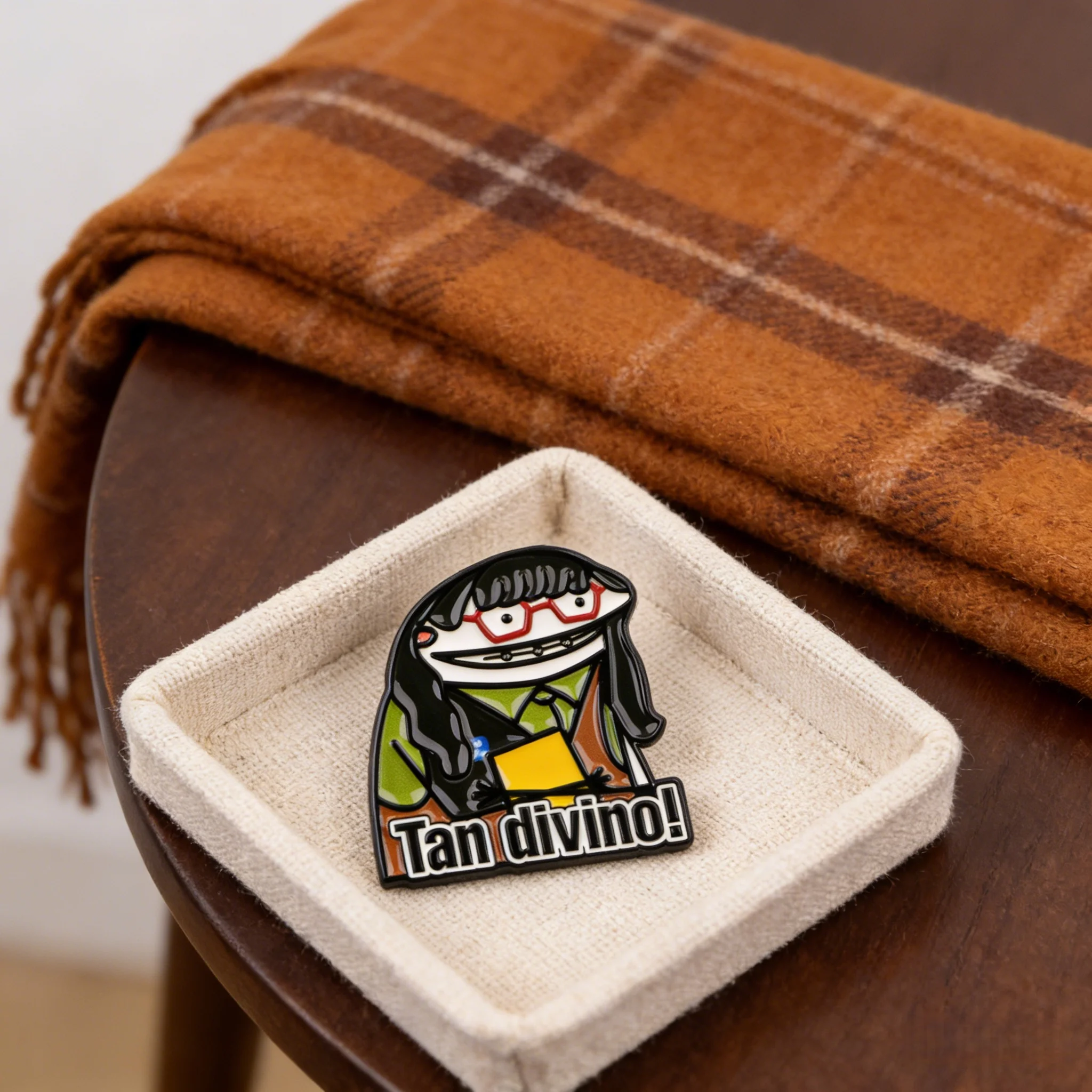 Tan dIvino Quotes Enamel Pins Funny Beer Man Brooch Pines Lapel Pin Badge on Backpack Clothing Accessories Fashion Jewelry Gifts