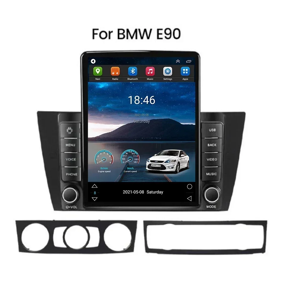 Autoradio Android, 8 cœurs, navigation GPS, stéréo, 5G, lecteur pour voiture BMW Série 3, E90, E91, E92, E93 (2005-2013)