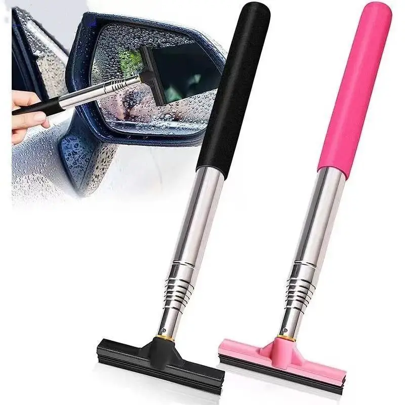 Scalable car rearview mirror wiper, window glass water removal wiper, car reversing mirror cleaning wiper