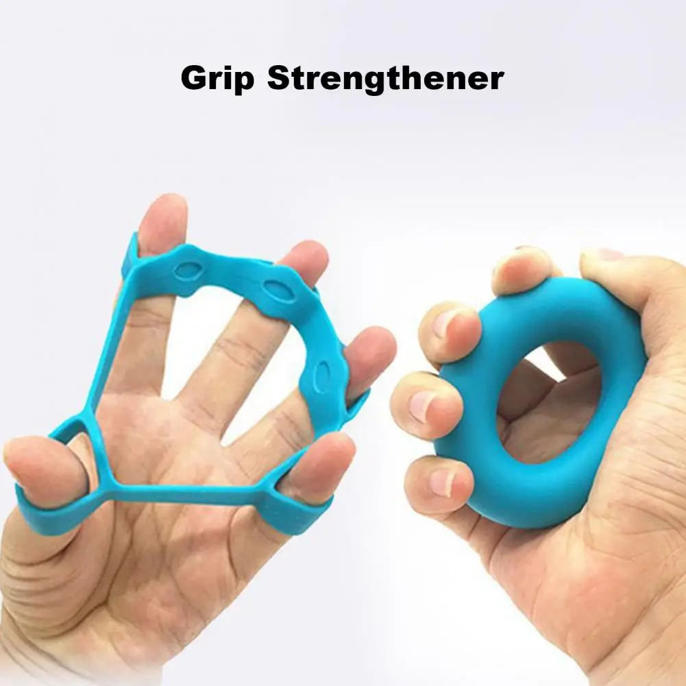 

Finger Flexibility Tool Grip Strengthener Portable Hand Rehabilitation Workout Equipment Silicone Grip Strength Trainer Ring