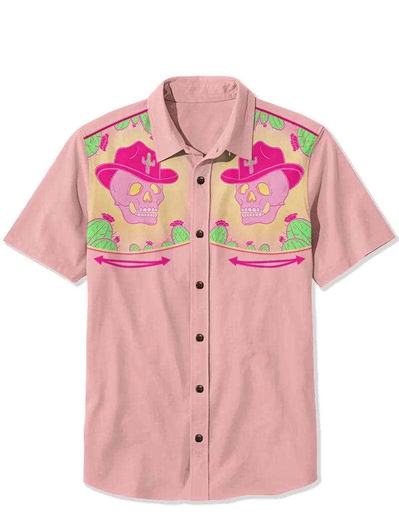 Men's Mexican Cultural Hawaiian Shirt - usage example