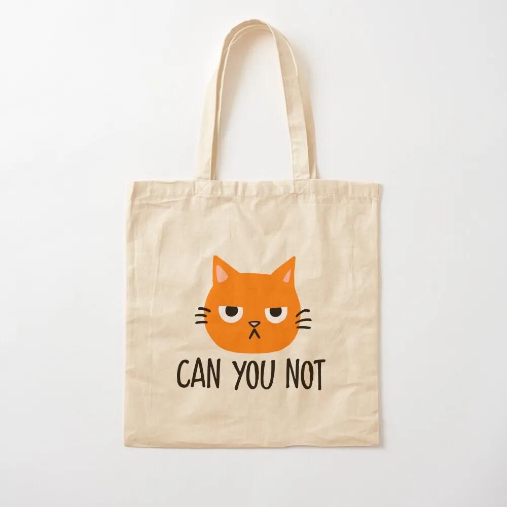 هل يمكنك غير مضحكة برتقالية على شكل قطة حقيبة هدايا حقيبة يد نسائية حقيبة صديقة للبيئة حقيبة يد مخصصة