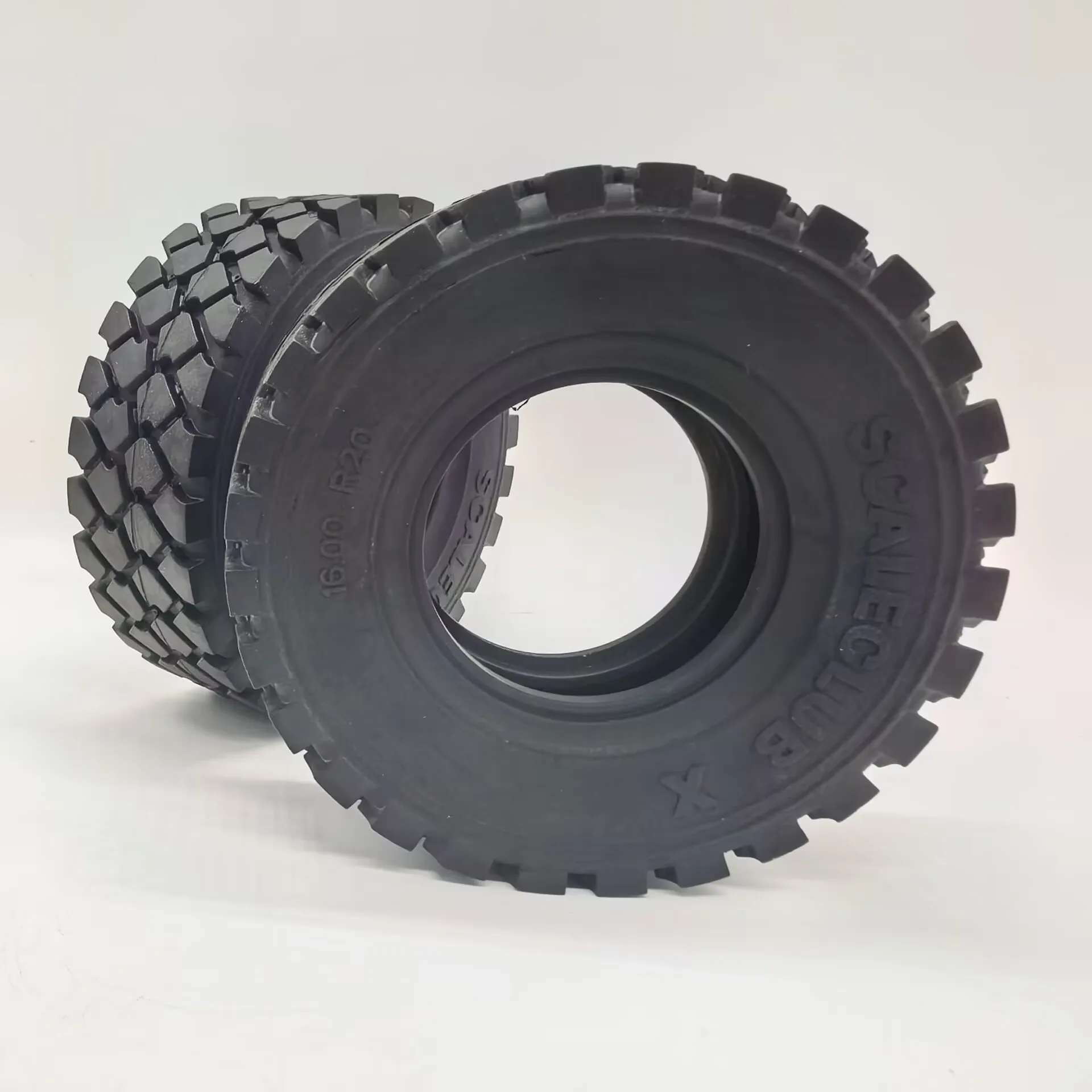 Scaleclub Modell 1/14 95MM Durchmesser Offroad-Truck Offroad-Anhänger-Reifen Militär-LKW-Reifen für Auto-Teile RC-Truck-Anhänger – Detail 7