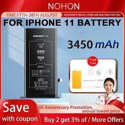 NOHON NEW Battery for Apple iPhone 5S SE SE2 3 6S 6Plus 6S Plus 7 7Plus 8 8Plus X XR XS XS Max 11 12 13 Mini Battery Replacement