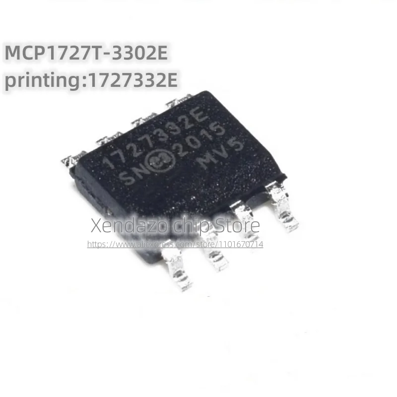 2pcs/lot MCP1727T-3302E/SN MCP1727T-3302E Silk screen printing 1727332E SOP-8 package Original genuine Voltage regulator chip