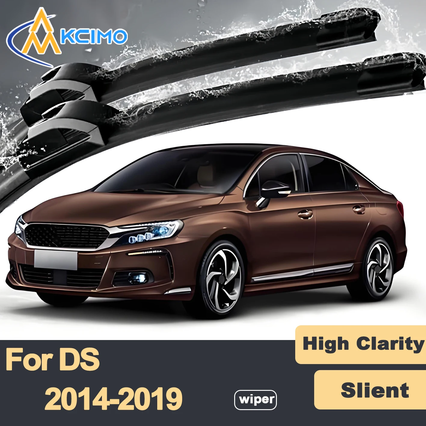 

Резиновые прочные бесшумные щетки стеклоочистителя премиум-класса, 2 шт. для DS 5LS 2014-2019, комплект щеток переднего стеклоочистителя