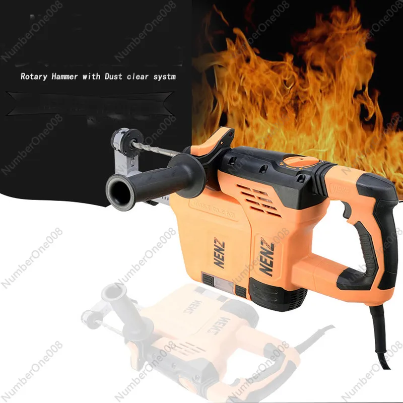 120/230V 900W Vacuum Electric Hammer Machine Dust-free Impact Wiring Electric Drill Industrial Hammer Multifunctional Tools