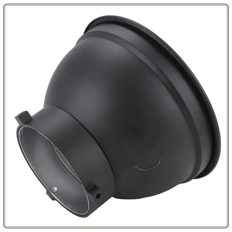 طبق غطاء مصباح ناشر عاكس موثوق به 7 بوصة مع 60 °   غطاء قياسي للفم من شبكة قرص العسل لـ Bowens Mount Studio Strob