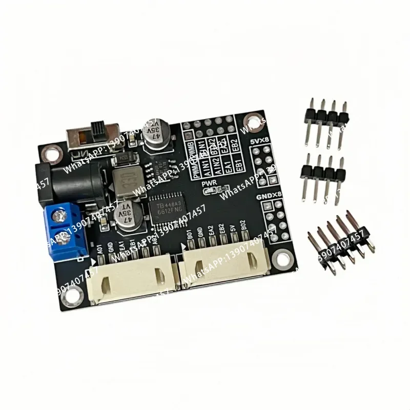 Dual-channel TB6612FNG motor drive module, high-performance ultra-L298N self-balancing drive trolley module