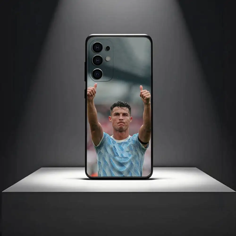 كرة القدم ل C-Cr7 R-ROnAlDo جراب هاتف لسامسونج S 25,24,23,22,30,21,10,9,Ultra,Plus,Lite,FE,4,5G حافظة سوداء ناعمة #3